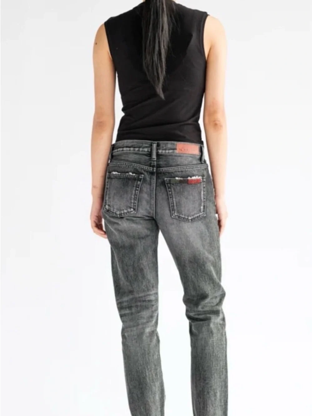 NEW Boro Denim Sapporo Women’s Jeans Black Mid-Rise Tapered Jeans